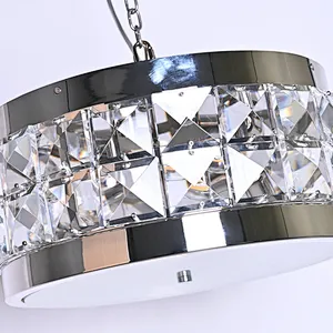 Luxury bright pyramid crystal glass ceiling light